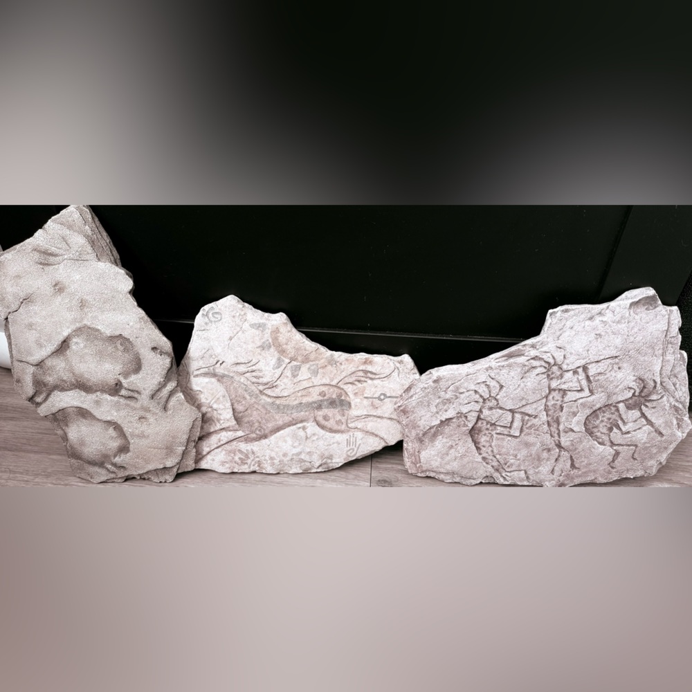 3 Piece Native American wall art . “Frags”